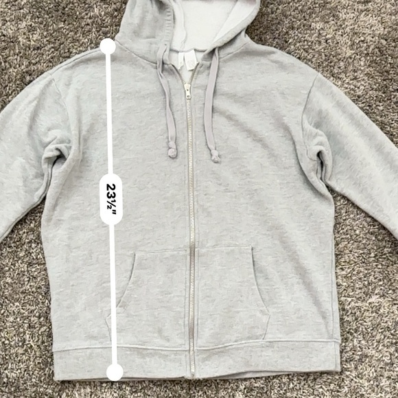 Gray Zip-Up Hoodie - Picture 4 of 6
